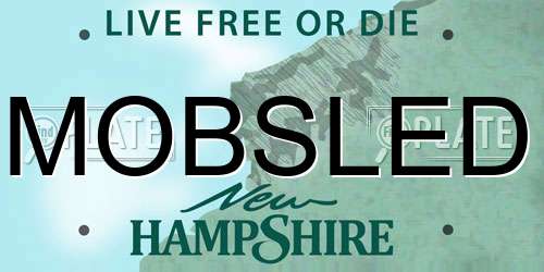 MOBSLED New Hampshire License Plate