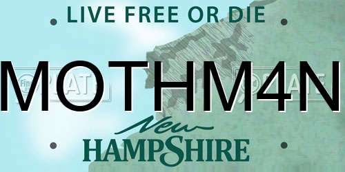 MOTHM4N New Hampshire License Plate