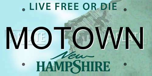 MOTOWN New Hampshire License Plate