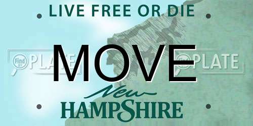 MOVE New Hampshire License Plate