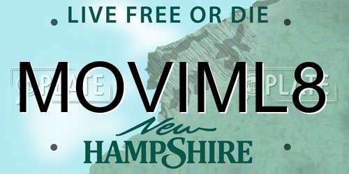 MOVIML8 New Hampshire License Plate