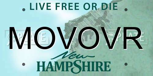MOVOVR New Hampshire License Plate