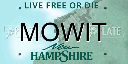 MOWIT New Hampshire License Plate