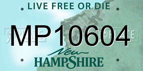 MP10604 New Hampshire License Plate