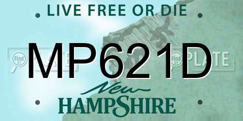 MP621D New Hampshire License Plate