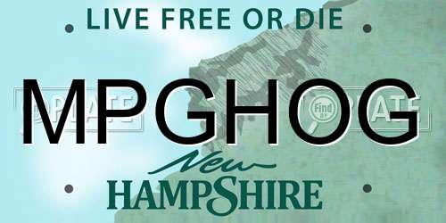 MPGHOG New Hampshire License Plate