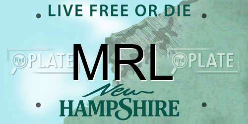 MRL New Hampshire License Plate