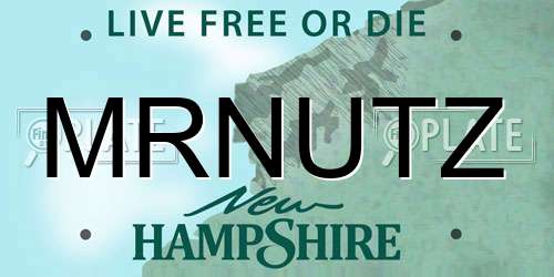 MRNUTZ New Hampshire License Plate