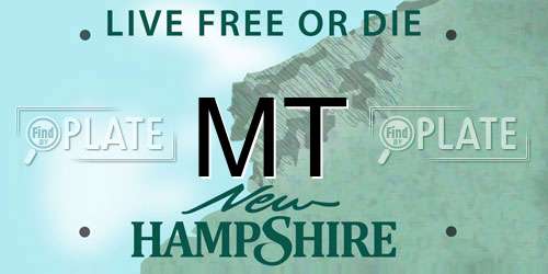 MT New Hampshire License Plate