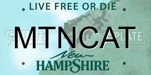 MTNCAT New Hampshire License Plate