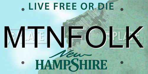 MTNFOLK New Hampshire License Plate