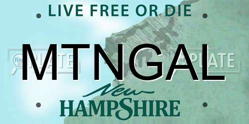 MTNGAL New Hampshire License Plate
