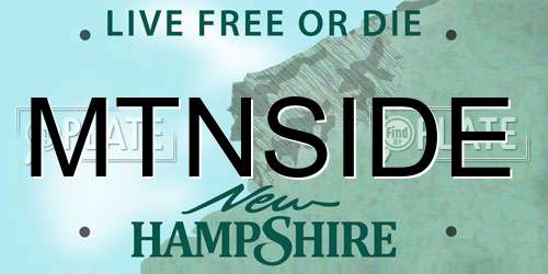 MTNSIDE New Hampshire License Plate