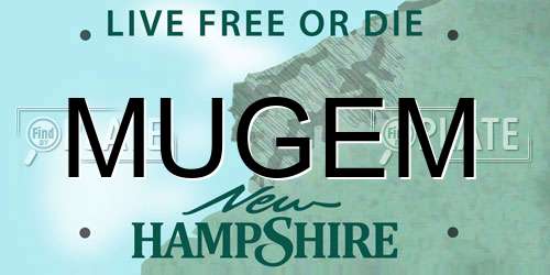 MUGEM New Hampshire License Plate