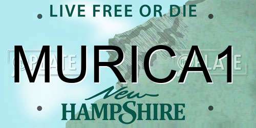 MURICA1 New Hampshire License Plate