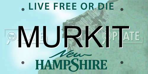 MURKIT New Hampshire License Plate