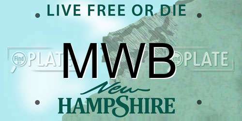 MWB New Hampshire License Plate
