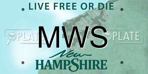 MWS New Hampshire License Plate