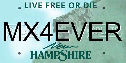 MX4EVER New Hampshire License Plate