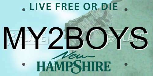 MY2BOYS New Hampshire License Plate