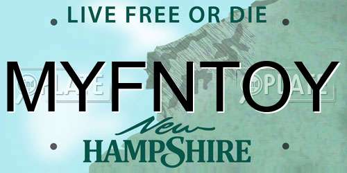 MYFNTOY New Hampshire License Plate