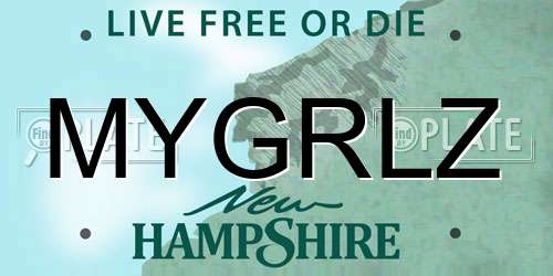 MYGRLZ New Hampshire License Plate