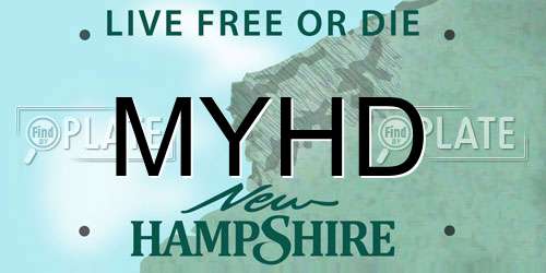 MYHD New Hampshire License Plate