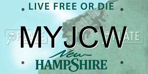MYJCW New Hampshire License Plate