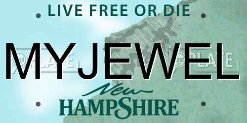MYJEWEL New Hampshire License Plate