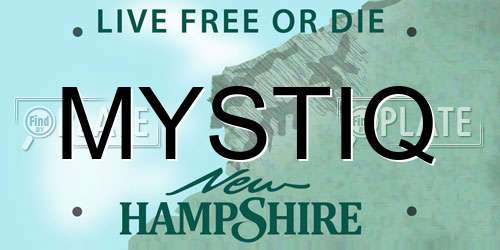 MYSTIQ New Hampshire License Plate