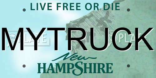 MYTRUCK New Hampshire License Plate