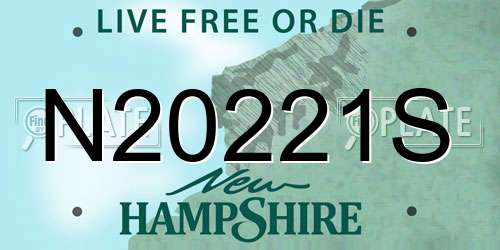 N20221S New Hampshire License Plate