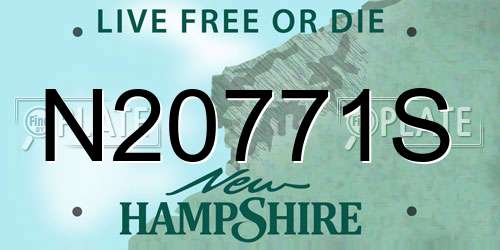N20771S New Hampshire License Plate
