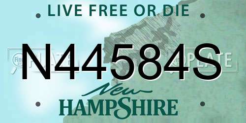 N44584S New Hampshire License Plate