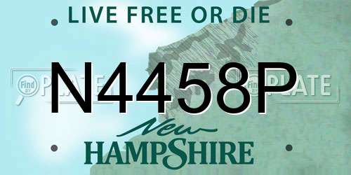 N4458P New Hampshire License Plate