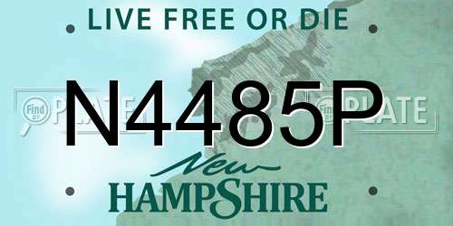 N4485P New Hampshire License Plate