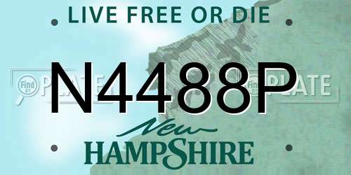 N4488P New Hampshire License Plate