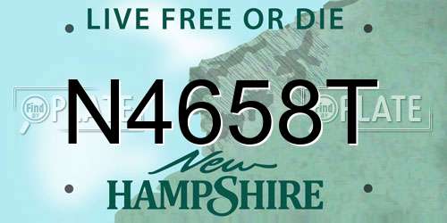 N4658T New Hampshire License Plate