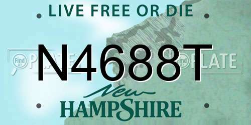 N4688T New Hampshire License Plate
