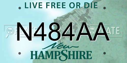 N484AA New Hampshire License Plate