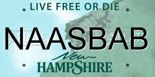 NAASBAB New Hampshire License Plate