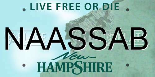 NAASSAB New Hampshire License Plate