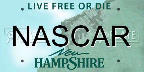 NASCAR New Hampshire License Plate