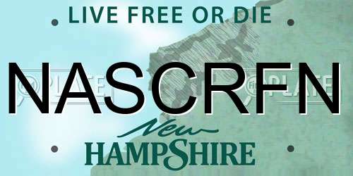 NASCRFN New Hampshire License Plate