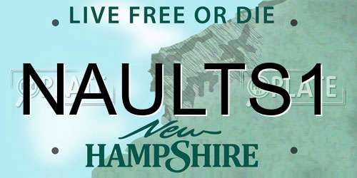 NAULTS1 New Hampshire License Plate