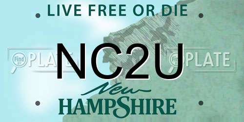 NC2U New Hampshire License Plate