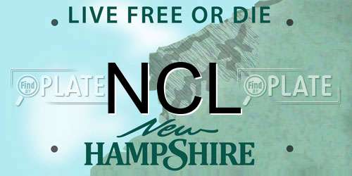 NCL New Hampshire License Plate