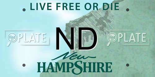 ND New Hampshire License Plate