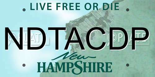 NDTACDP New Hampshire License Plate