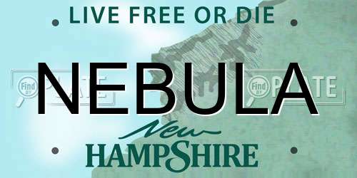 NEBULA New Hampshire License Plate